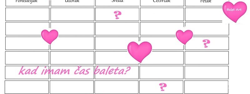 Kad imam čas baleta?